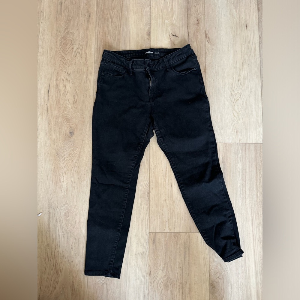 Old Navy size 12 petite black super skinny jeans